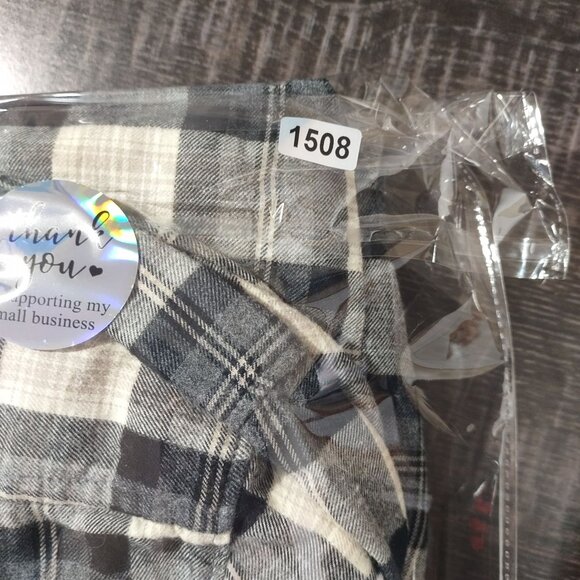 J‎ Crew Womens Plaid Popover Tunic Shirt XS Black Beige Cotton Style 50280 Fall - Picture 9 of 9